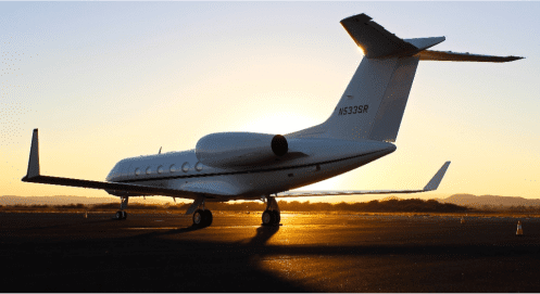 case_study_one An Airplane on the runway during sunset