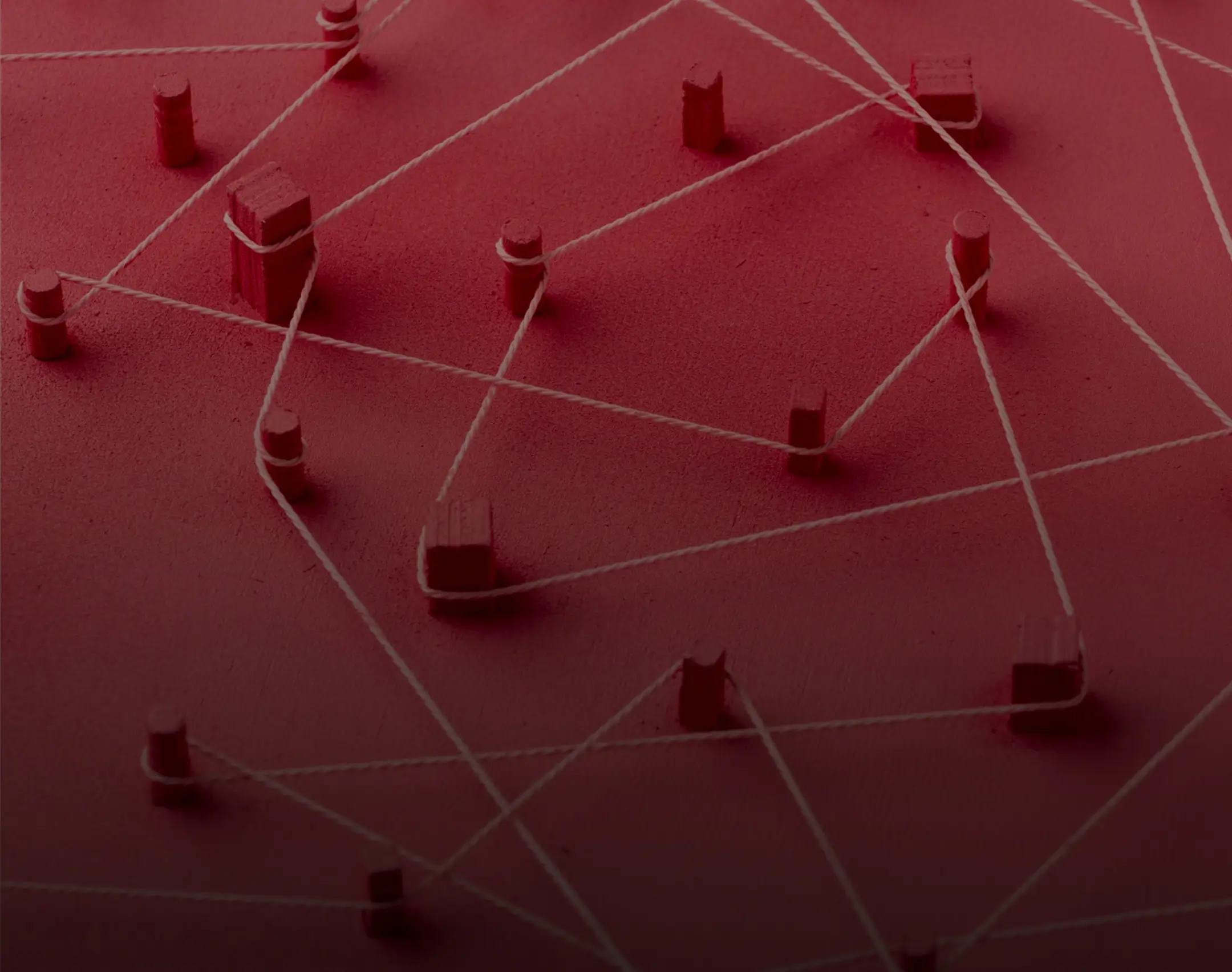 Depiction of figurines linked with strings displaying phases of planning